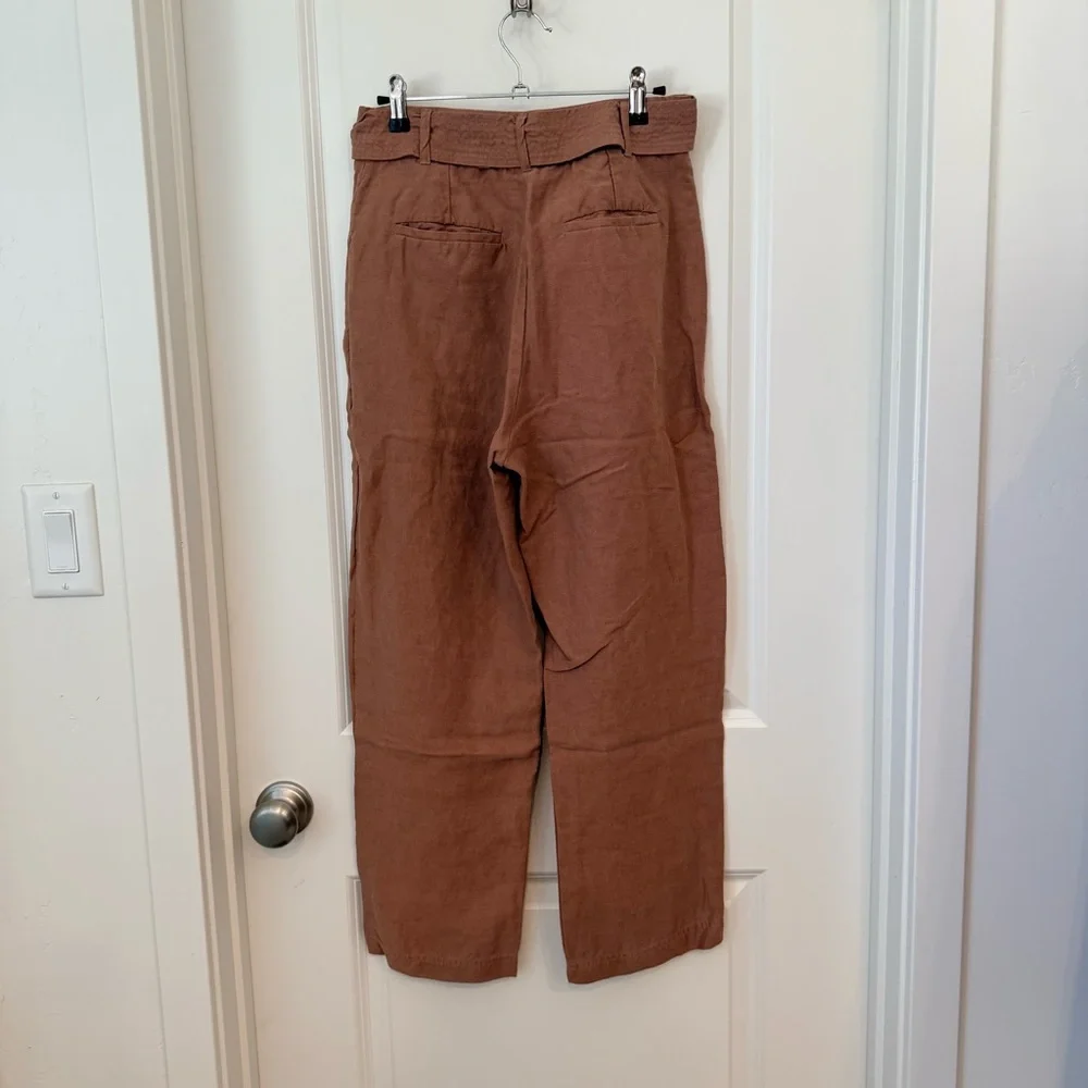 Aritzia Wilfred Jallade Linen Pant - Brown (8)